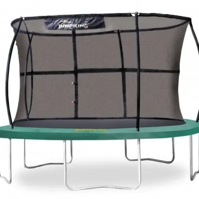 Jumpking - Studsmatta Med Skyddsnät 366 Cm Grön