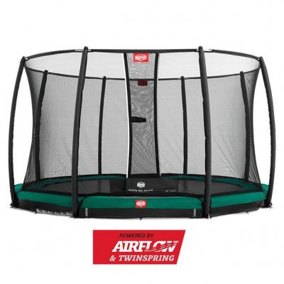 BERG Champion Nedgrävbar Studsmatta 330 + Säkerhetsnät Deluxe