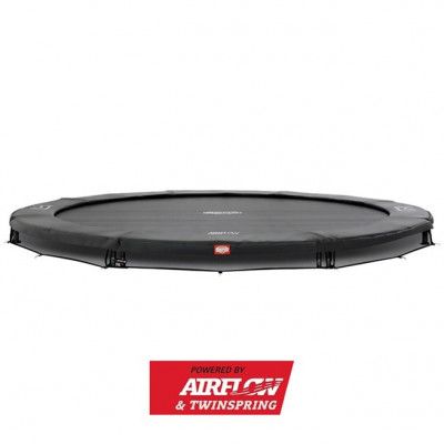 BERG Champion Nedgrävbar Studsmatta Grå 380