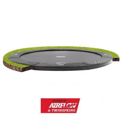 BERG Elite Markhöjd Studsmatta Grå 330