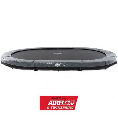 BERG Grand Elite Nedgrävbar Studsmatta 520 Grå