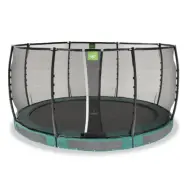 Exit Allure Premium Nedgrävd Studsmatta Ø427Cm - Grön