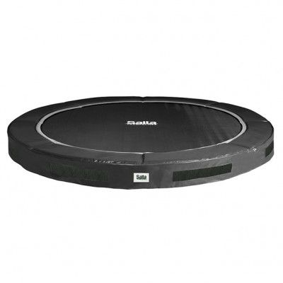 Salta Trampolines Excellent Ground Ø427 cm, Svart Inkl. Nät, Studsmatta