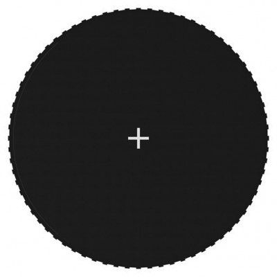 vidaXL Matta till 3,96 m rund studsmatta svart