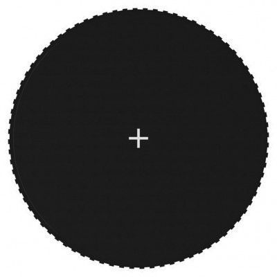 vidaXL Matta till 4,27 m rund studsmatta svart