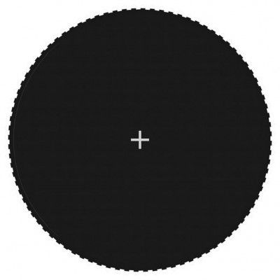 vidaXL Matta till 4,57 m rund studsmatta svart