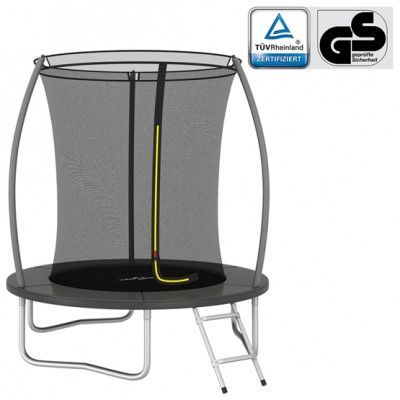 VidaXl Studsmatta Rund 183X52 Cm 80 Kg Svart
