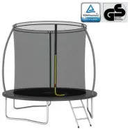 VidaXl Studsmatta Rund 244X55 Cm 100 Kg Svart