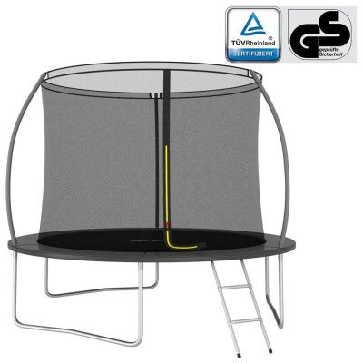 vidaXL Studsmatta rund 305x76 cm 150 kg
