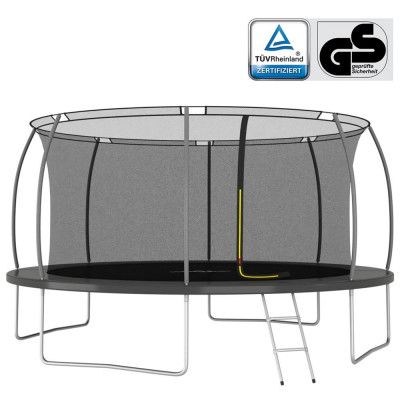 vidaXL Studsmatta rund 460x80 cm 150 kg