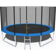 Viking Sports Studsmatta - 374 Cm - Med Nät&Stege - Blå