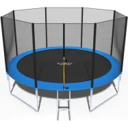 Viking Sports Studsmatta - 404 Cm - Med Nät&Stege - Upp Till 150 Kg