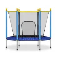 Viking Sports Studsmatta Med Nät - Ø 140 Cm - Upp Till 45 Kg - Blågul