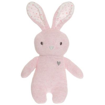 Teddykompaniet Cozy Knits kanin, rosa