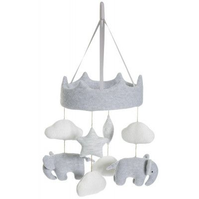 Teddykompaniet Cozy knits Mobil Elefant