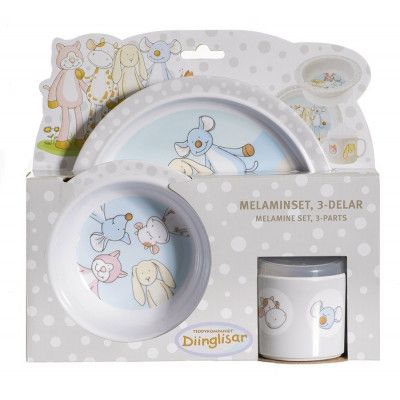 Teddykompaniet Diinglisar Melaminset 3-delar