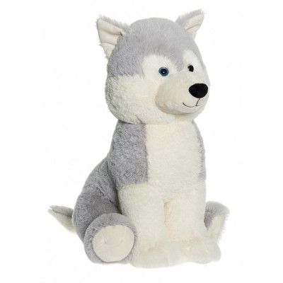 Teddykompaniet Husky sittande 50 cm