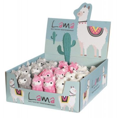 Teddykompaniet Lama Bag Tag  : Färg - Rosa