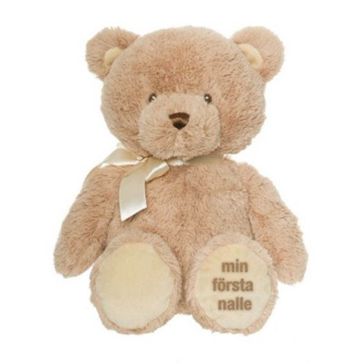 Teddykompaniet nallebjörn Min Första Nalle 28 cm, beige