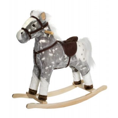 Teddykompaniet Pricken Gunghäst med ljud (Grå)