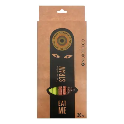 Ätbara Sugrör - Neutral/Ginger/Kanel/Äpple/Choklad