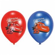 Amscan Disney Cars, Ballonger 6-pack 27 cm
