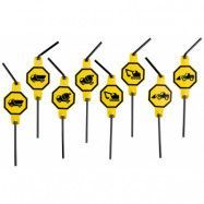 Amscan Arbetsfordon, Sugrör, 8 st