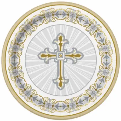 Assietter dop i guld 8-pack