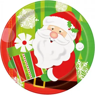 Assietter glada tomten 8-pack