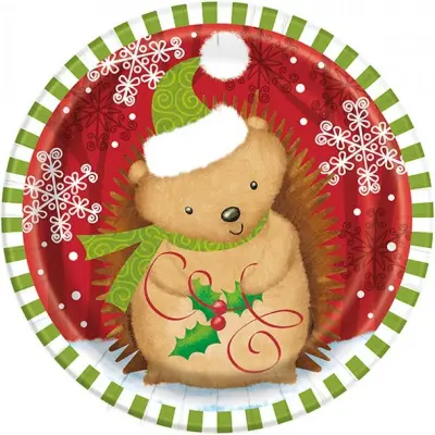 Assietter juliga djur 8-pack