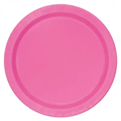 Assietter mörkrosa 8-pack