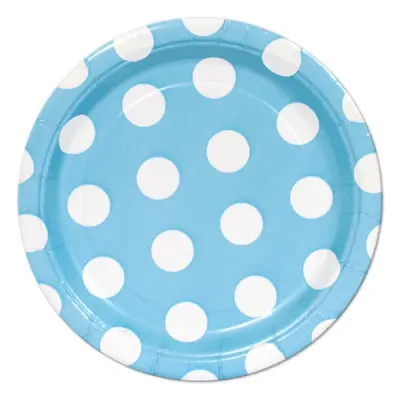 Assietter prickiga ljusblå 8-pack