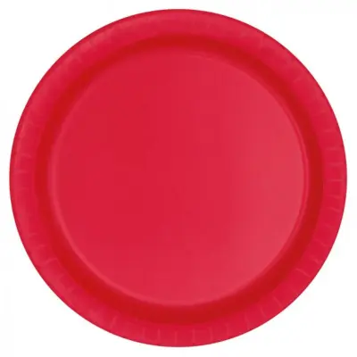 Assietter röda 8-pack