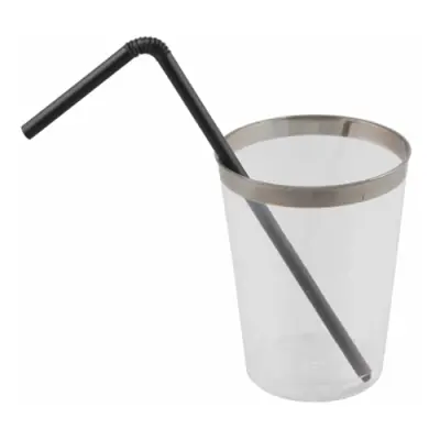 Böjbara Sugrör Svart - 50-pack