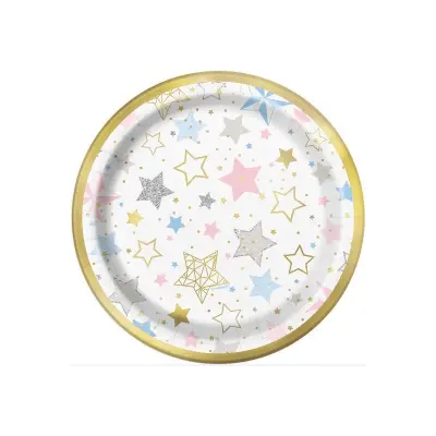 Baby Shower stjärna assietter 8-pack