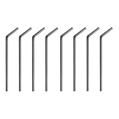 Böjbara Sugrör Svarta - 100-pack