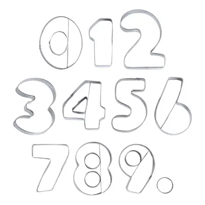 Bakform Siffror - 9-pack