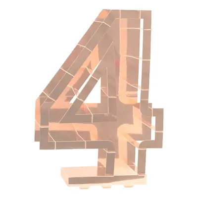 Ballongbox Siffra Roséguld Metallic - Siffra 4