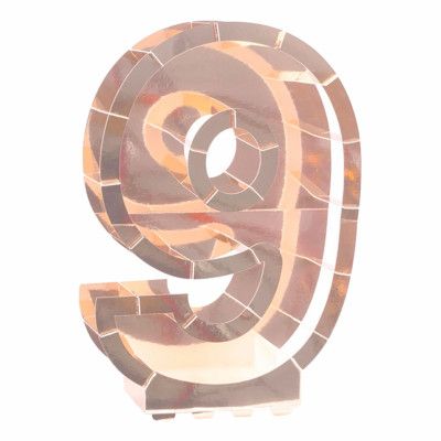 Ballongbox Siffra Roséguld Metallic - Siffra 9