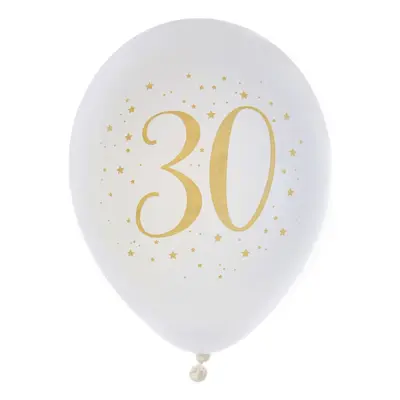 Ballonger 30 Vit/Guld