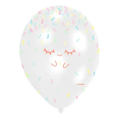 Konfettiballonger Crazy Cake - 6-pack