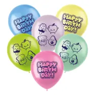 Ballonger Happy Birthday Kawaii - 6-pack