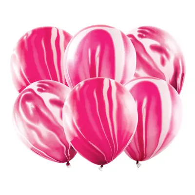 Ballonger Marble Rosa - 6-pack