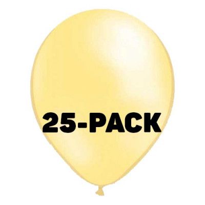 Ballonger Metallic Elfenben - 25-pack