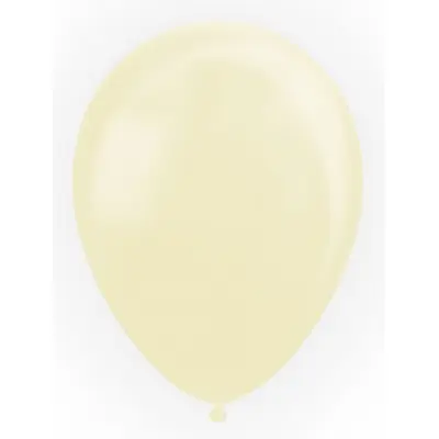 Ballonger pärlemor elfenben 25-pack