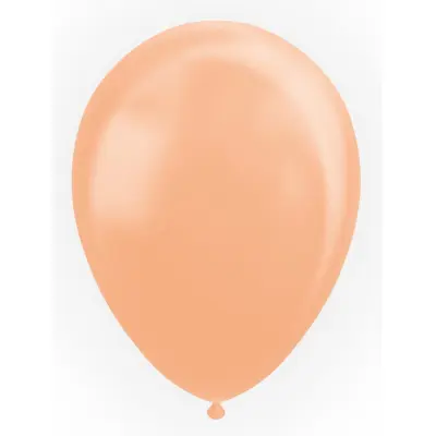 Ballonger pärlemor persika 25-pack