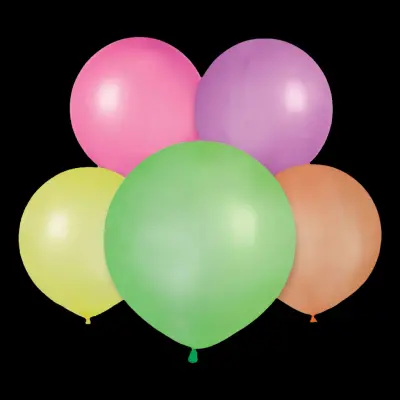 Ballonger Stora Neon Flerfärgade - 10-pack