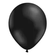 Ballonger Metallic Svarta - 100-pack