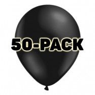 Ballonger Svarta Metallic - 50-pack