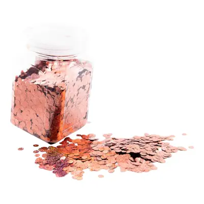 Ballongkonfetti Holografisk Roséguld - 1 kg